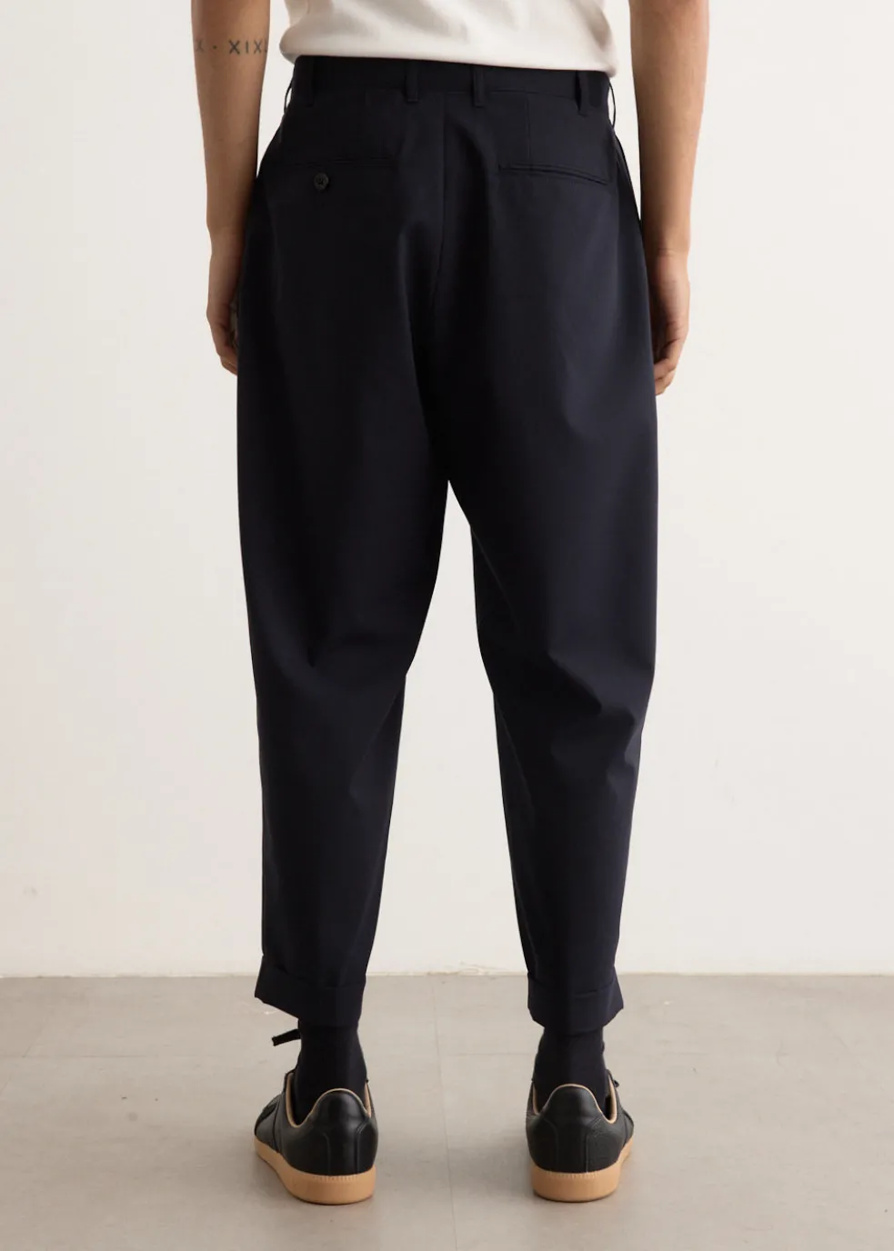 2 Pleats Wool Tropical Pants