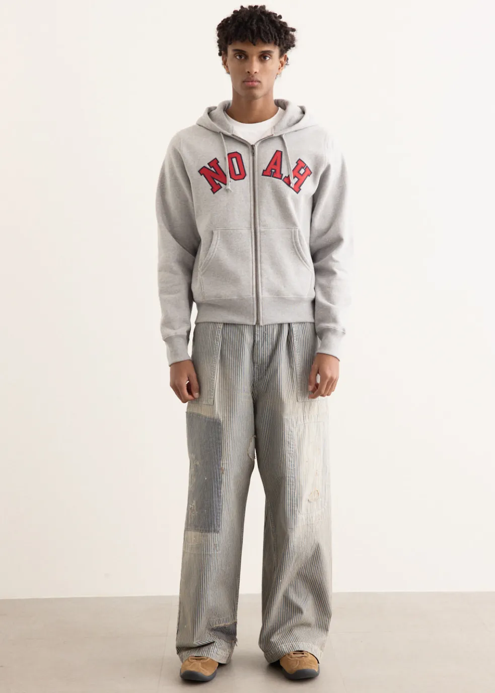 Arch Applique Zip Up Hoodie