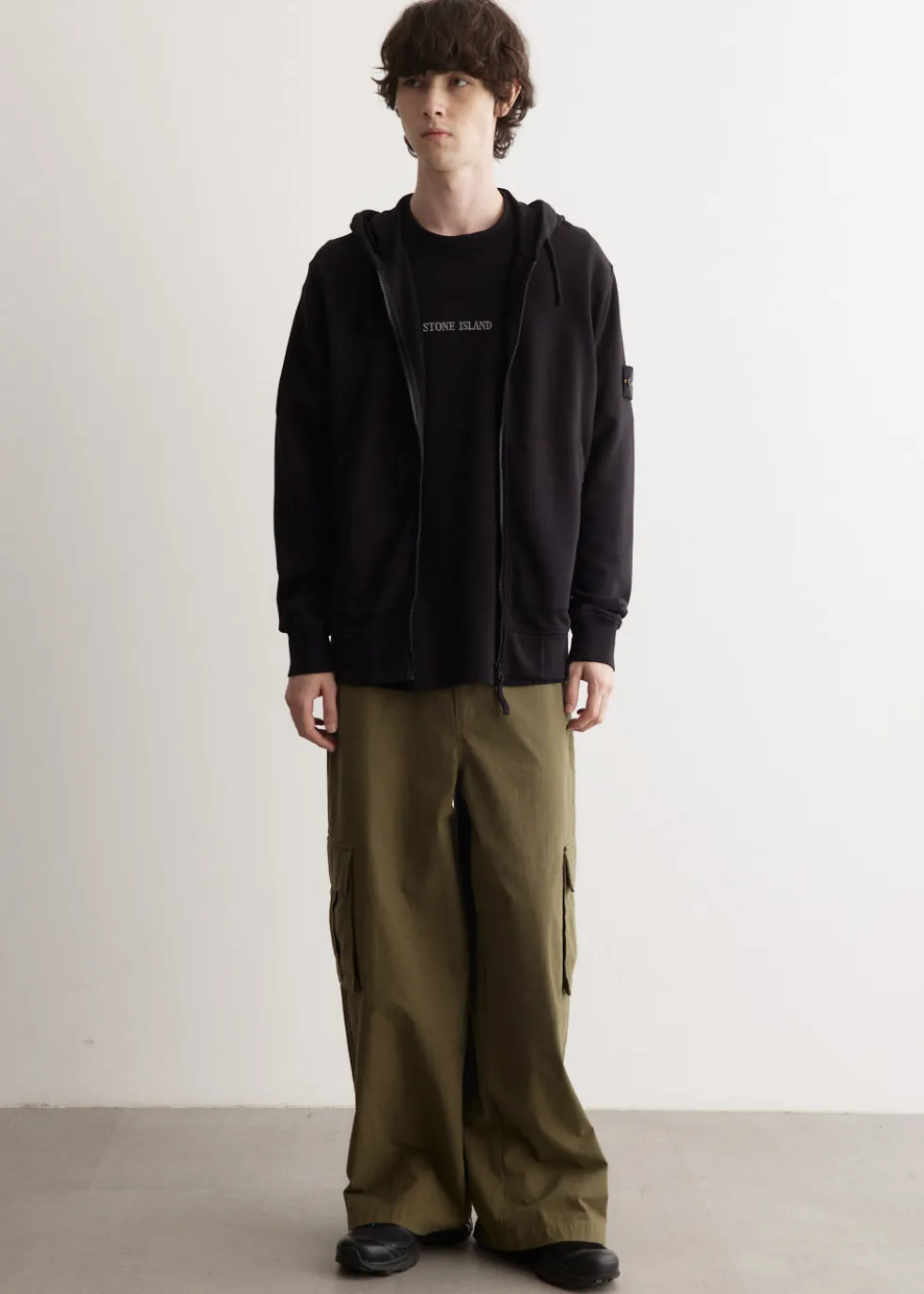 Badge Full Zip Hooded Sweatshirt