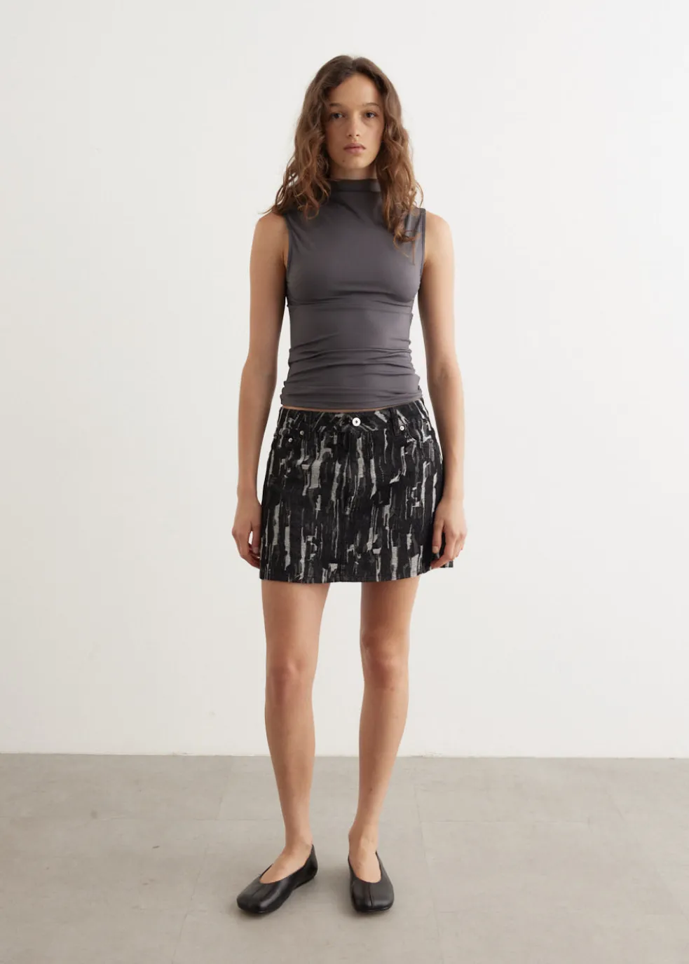 Blossom Textured Mini Skirt