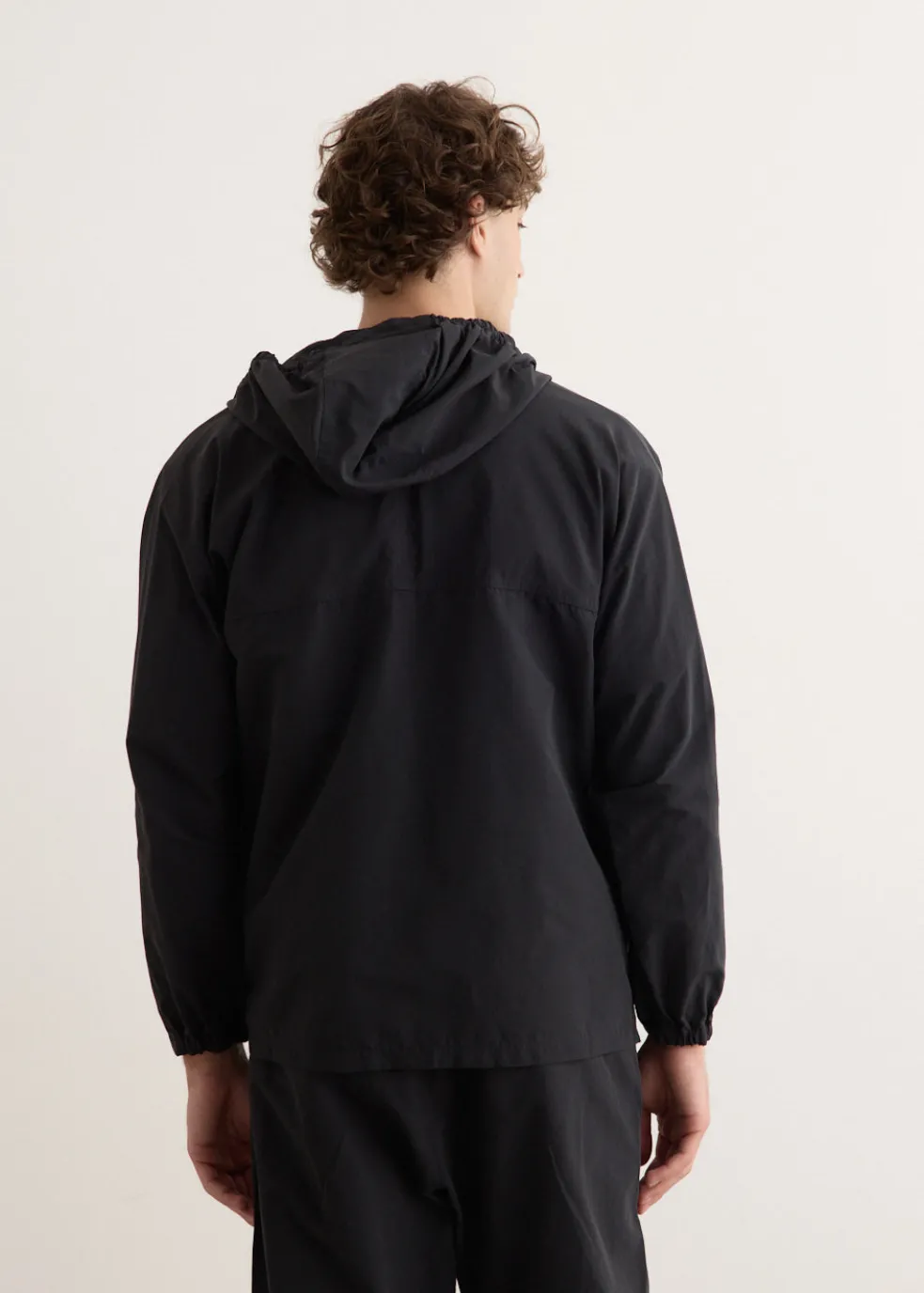 Cotton Nylon Short Parka