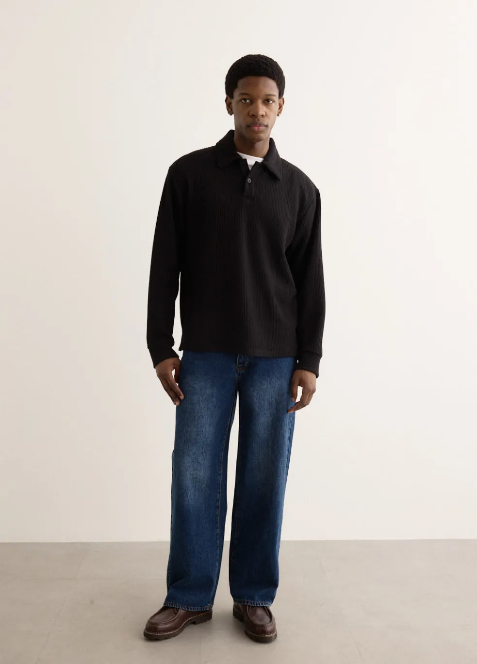 Deny Long Sleeve Polo