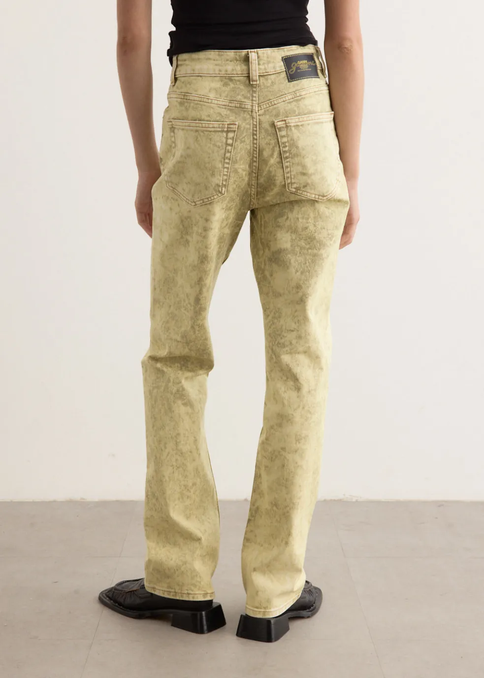 Foil Overdyed Denim Jeans