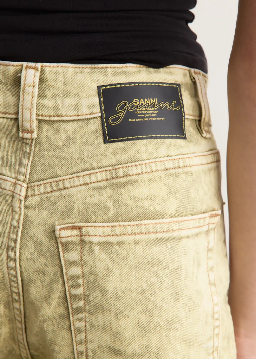 Foil Overdyed Denim Jeans