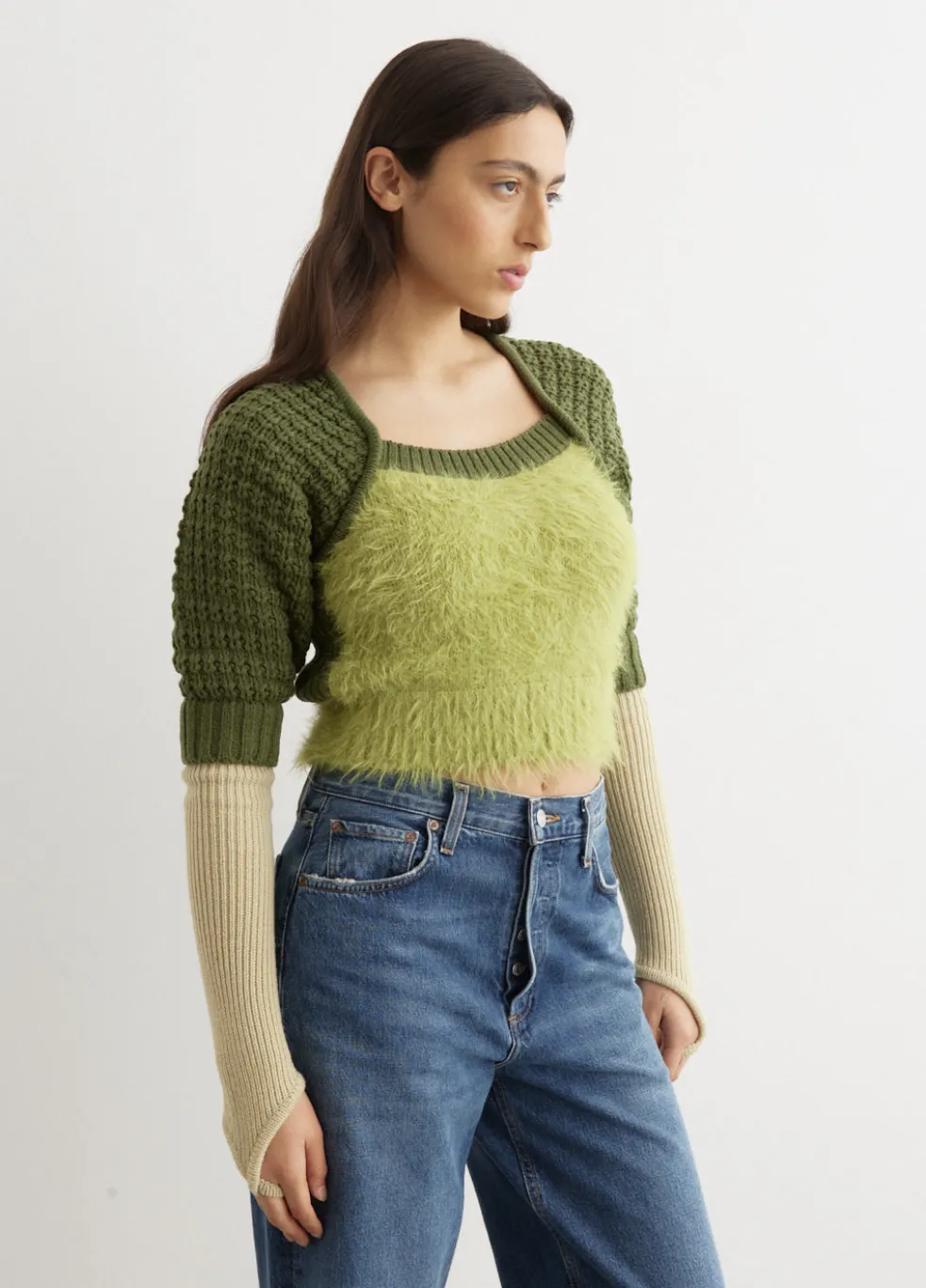 Furry Chunky Knit Top