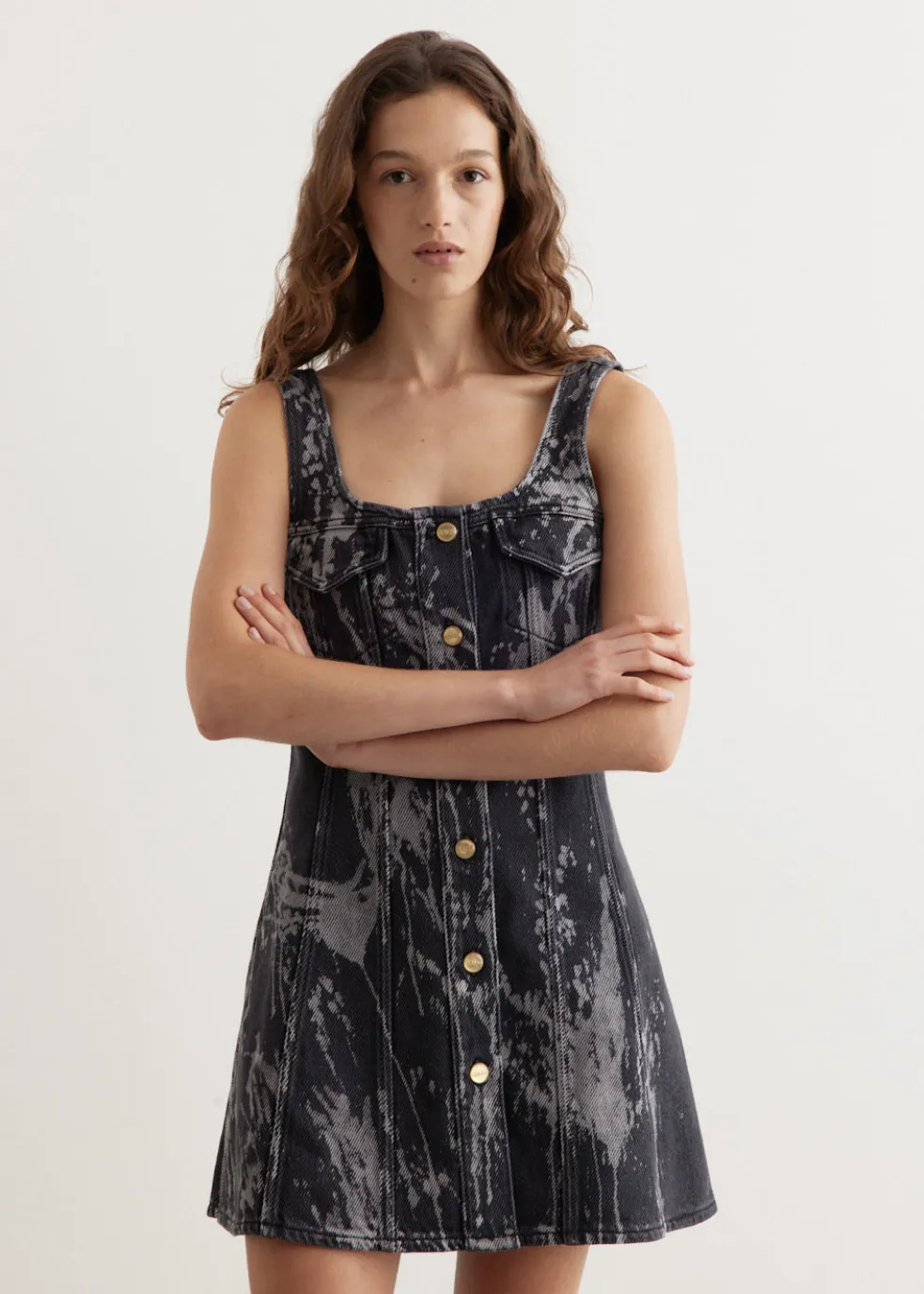 Heavy Denim Mini Dress