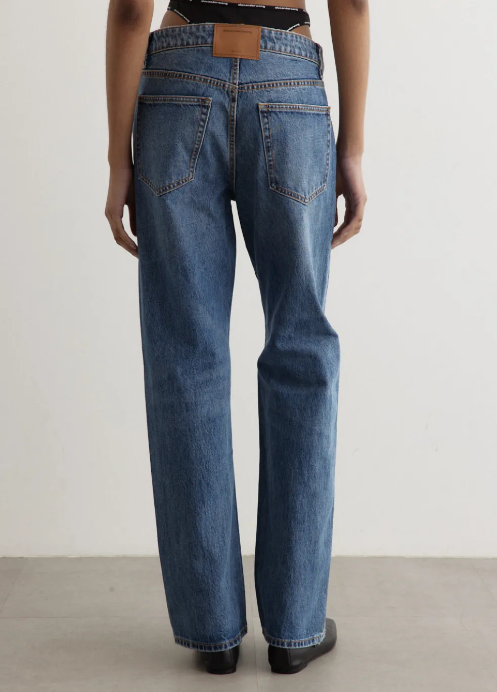 Logo Bikini Mid-Rise Jeans