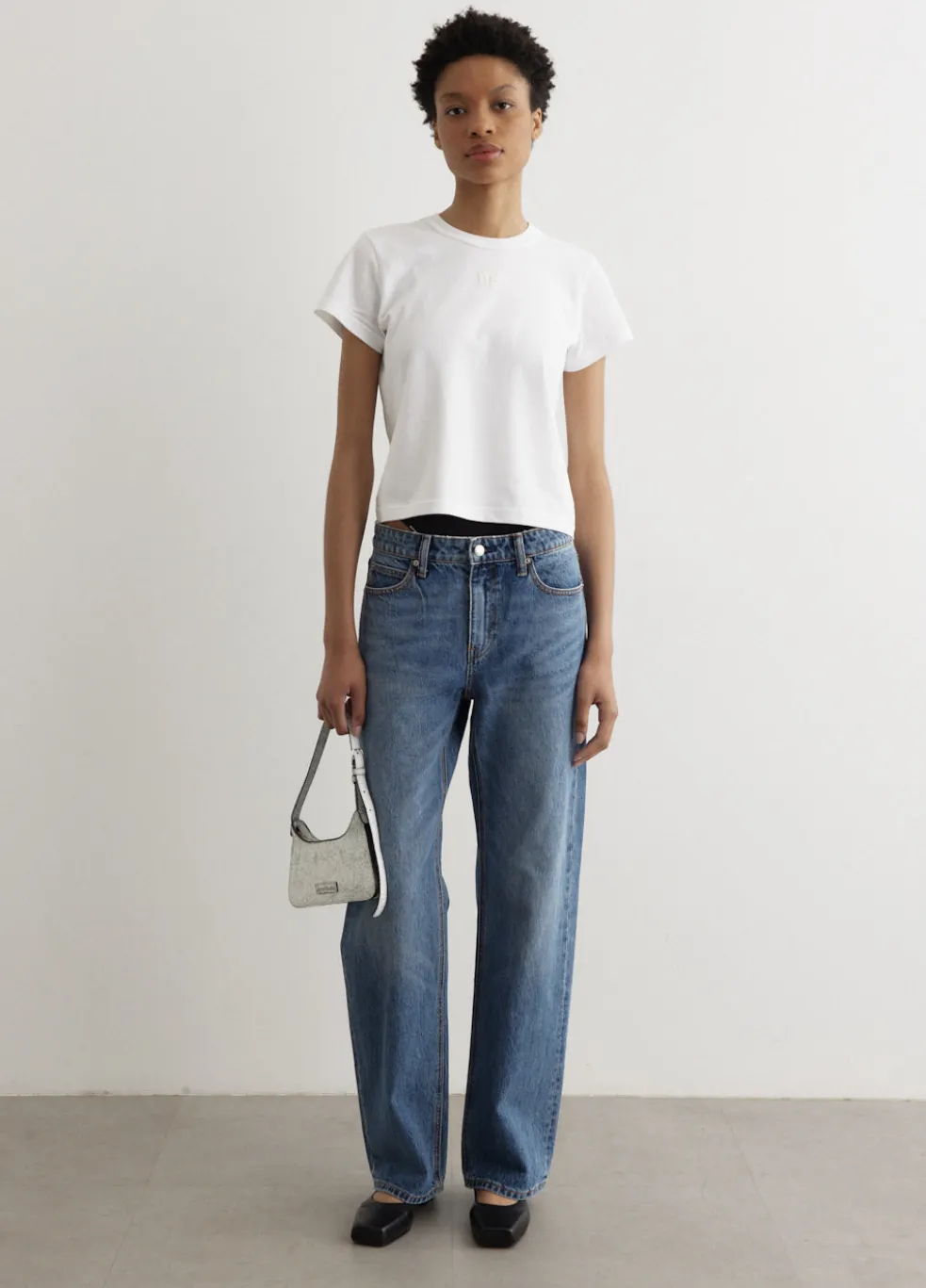 Logo Bikini Mid-Rise Jeans