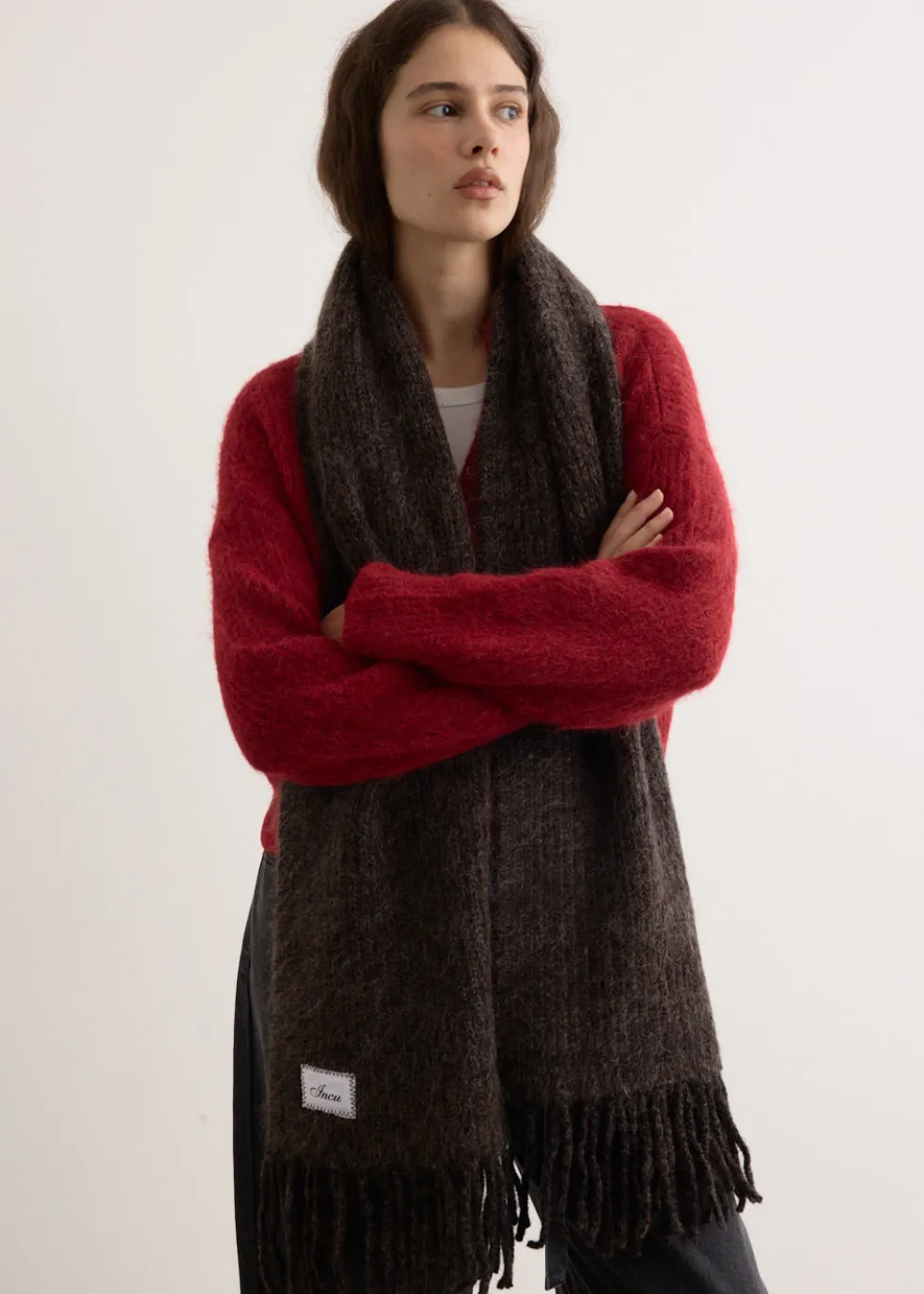 Melange Alpaca Scarf