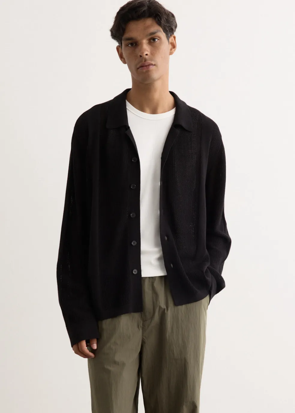 Metropolis Knit Camp Collar Shirt