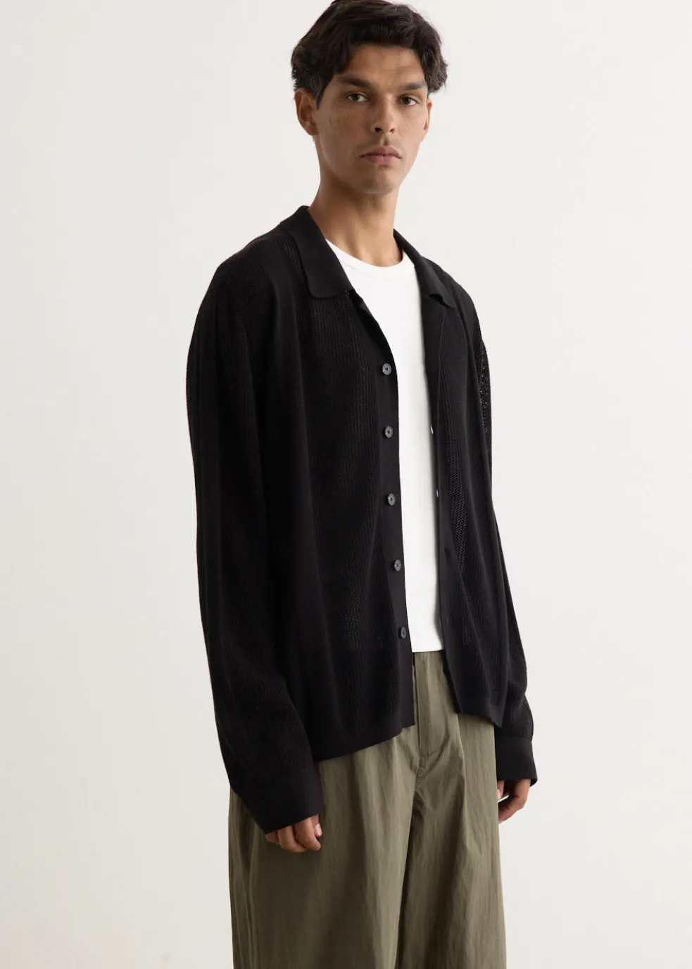 Metropolis Knit Camp Collar Shirt