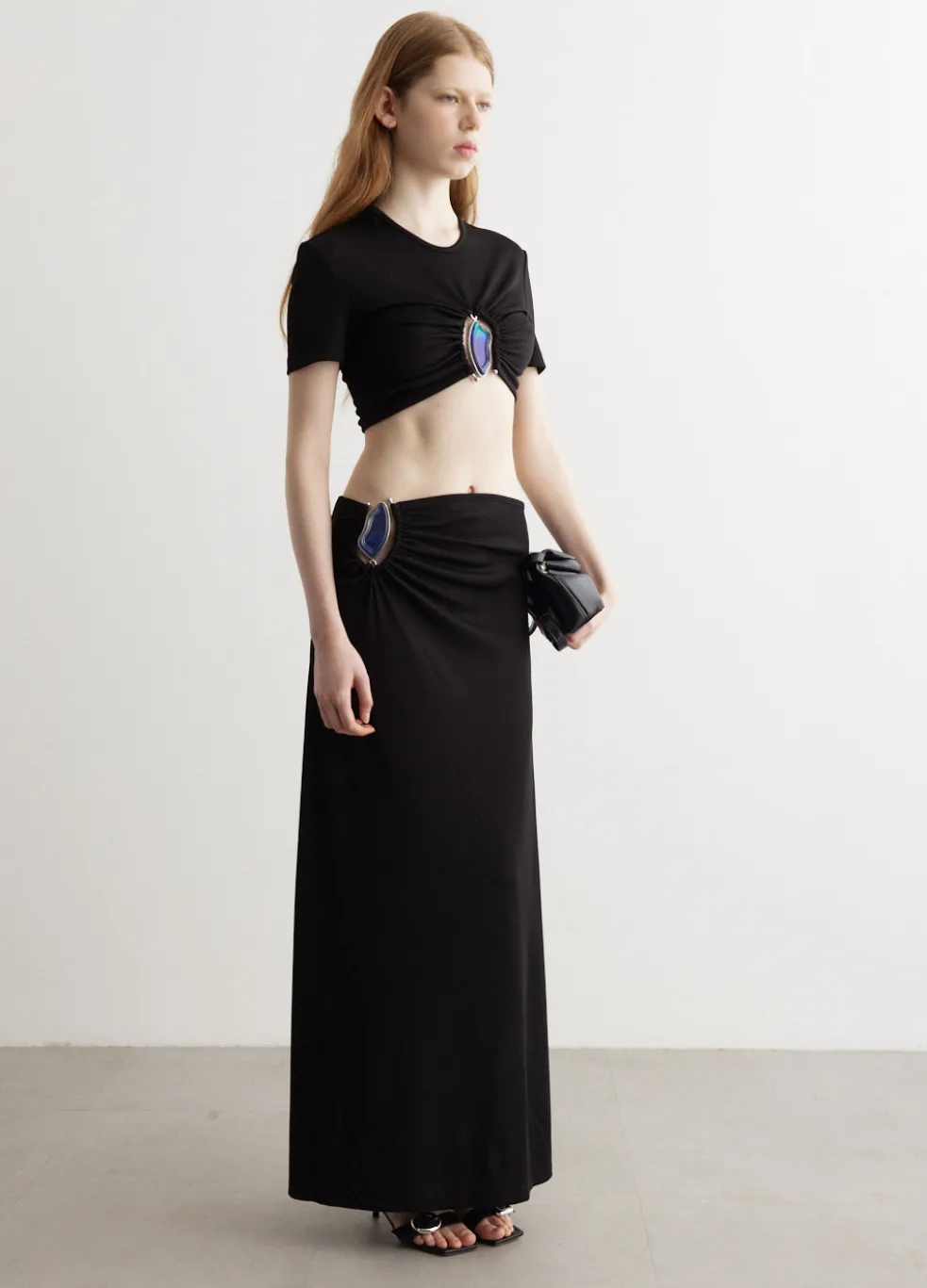 Moodstone Ruched Skirt