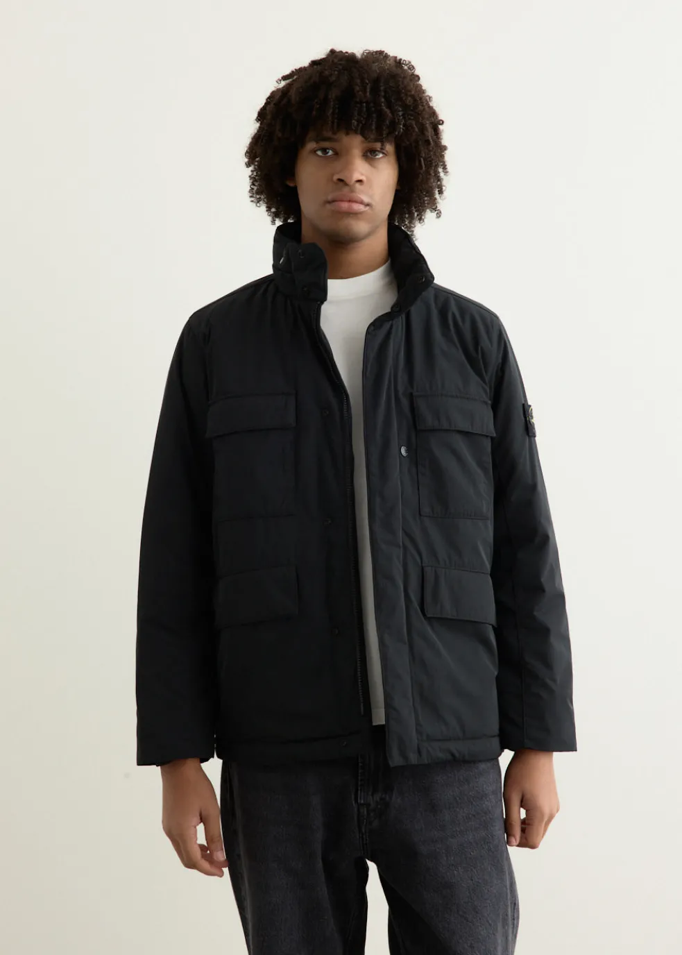 Padded Micro Twill Field Jacket