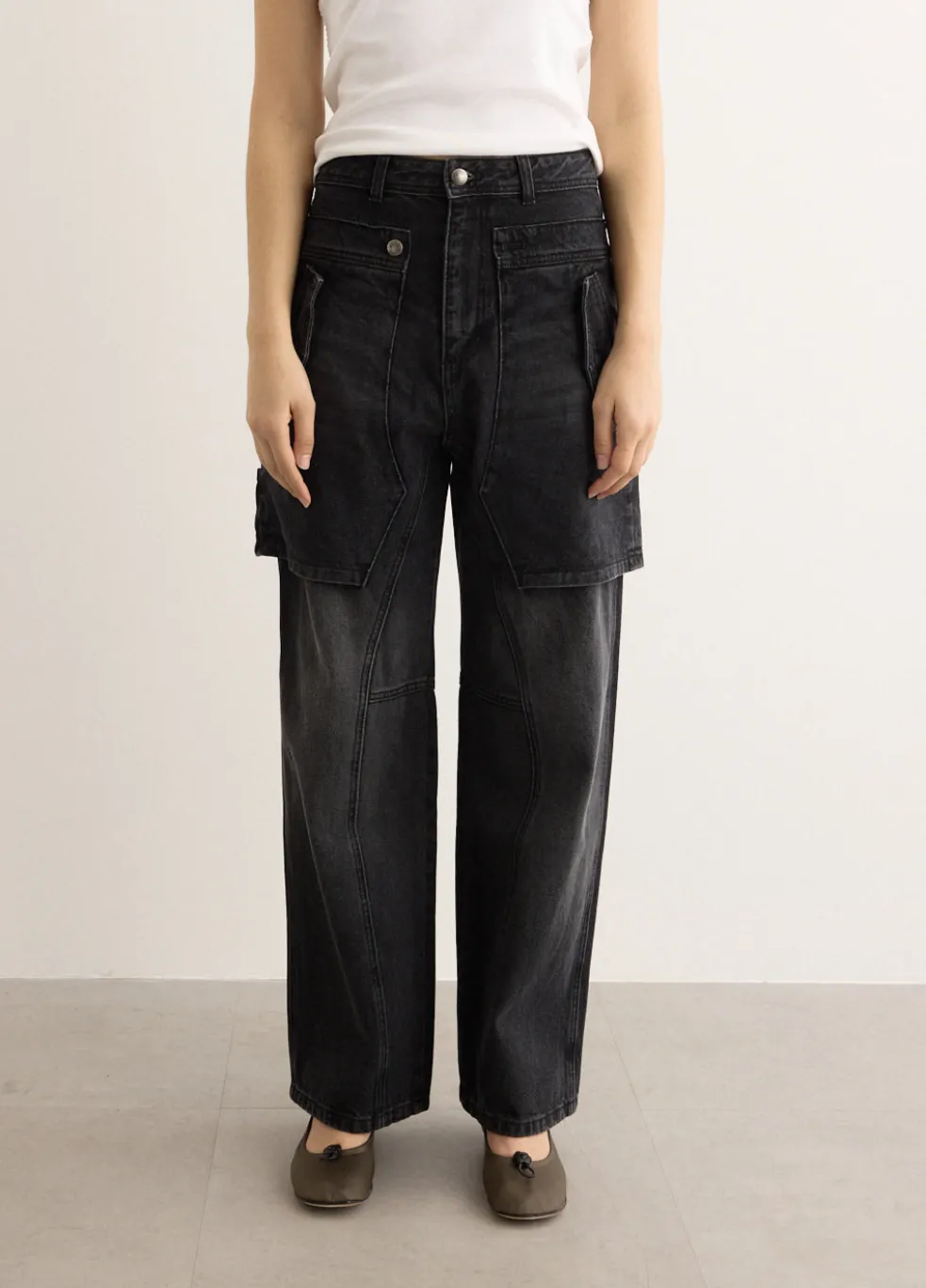 Raptor Layered Wide-Leg Jeans