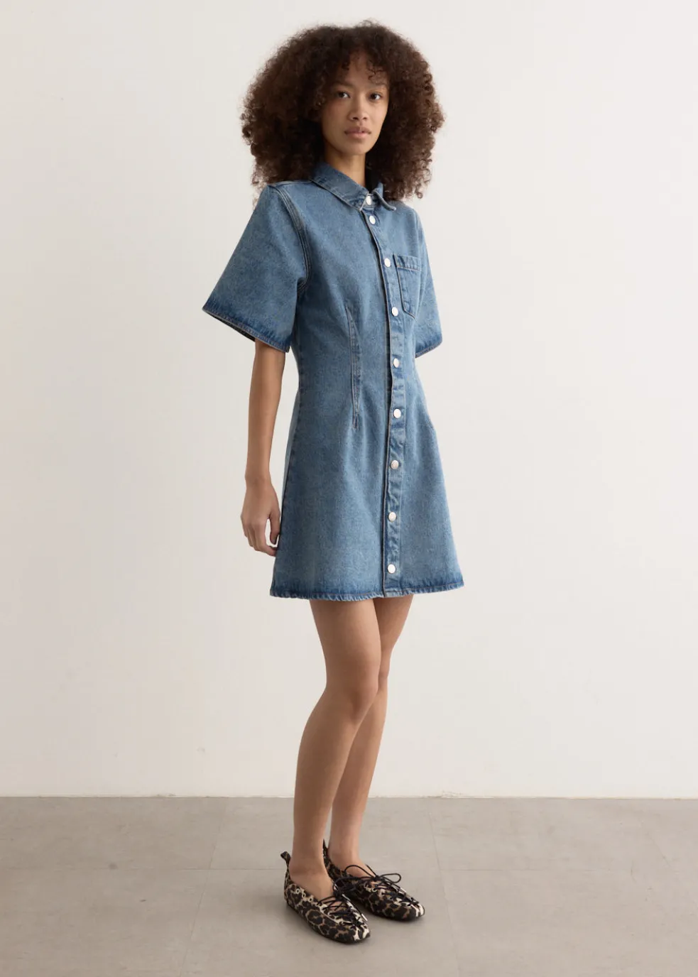 Short Sleeve Shirt Dress