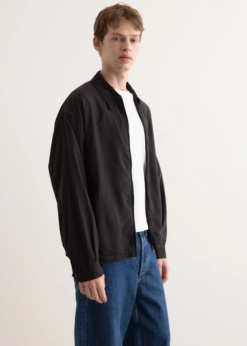 Silk Garment Dyed Blouson