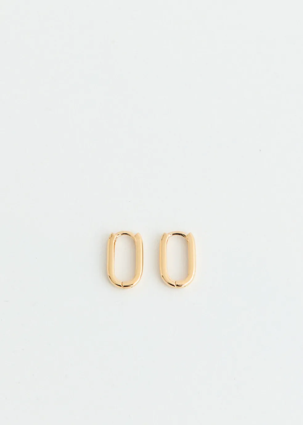 Small Oval Hoop Earrings