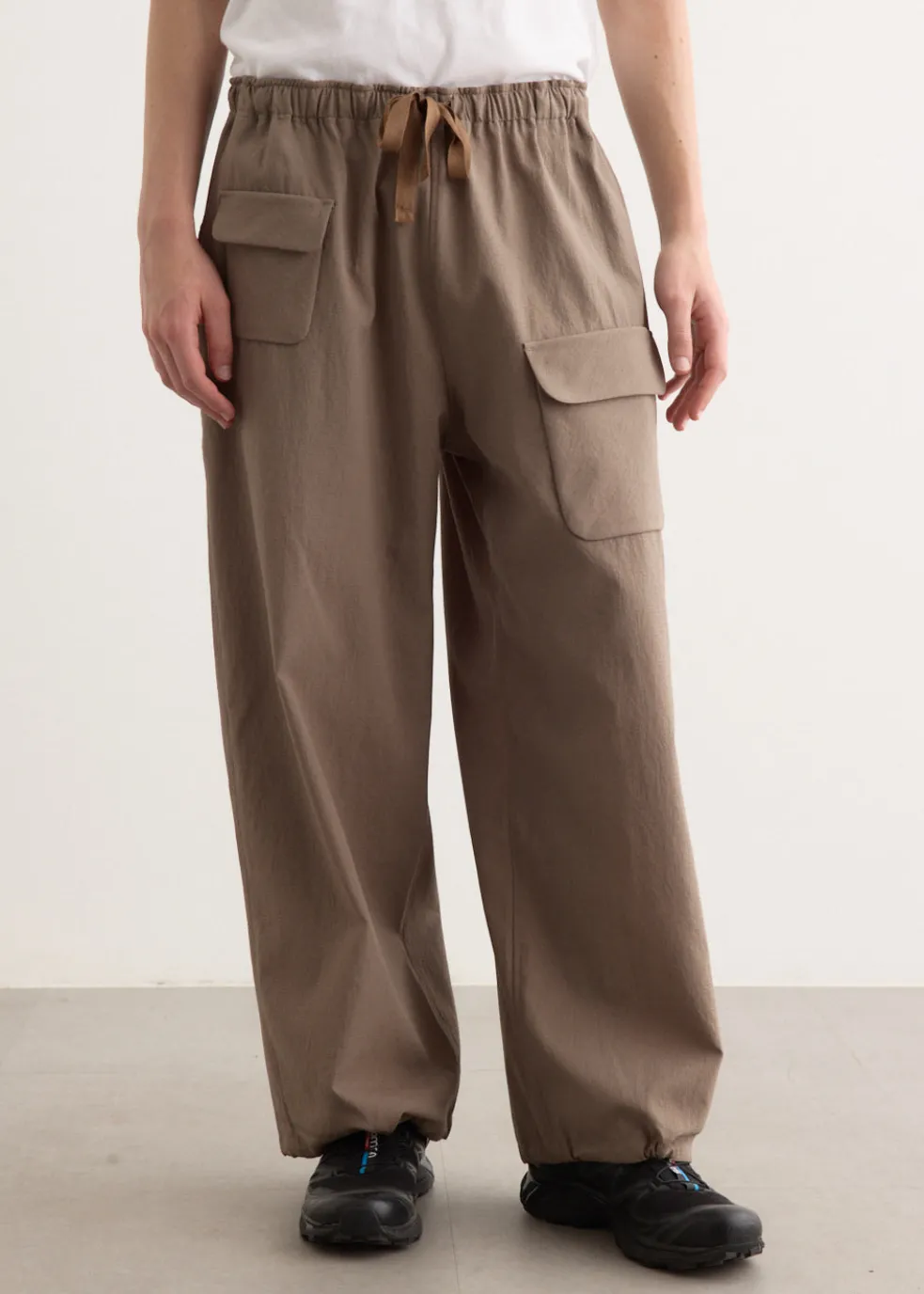 String Cuff Balloon Pants