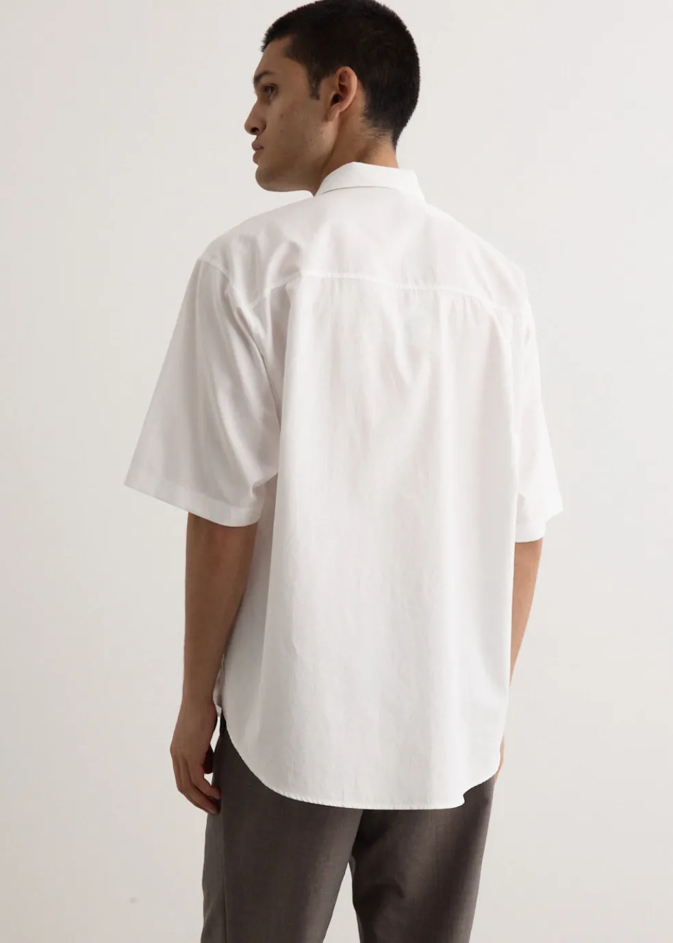 Washed Finx Twill Big Half Sleeved Shirt