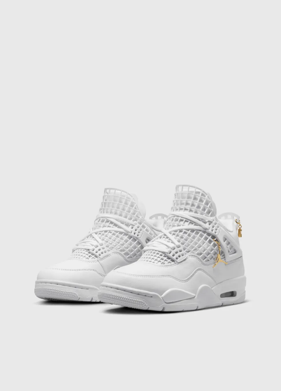 Women's Air Jordan 4 Net 'Triple White' Sneakers