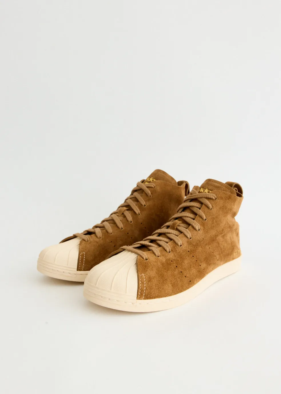 x Wales Bonner Superstar Hi 'Tan Brown' Sneakers